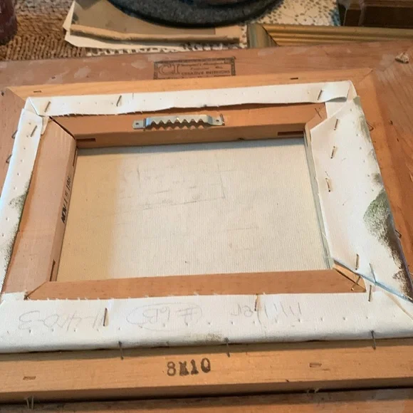 Robert lot painting  wood framed 8 x6 - Picture 4 of 4